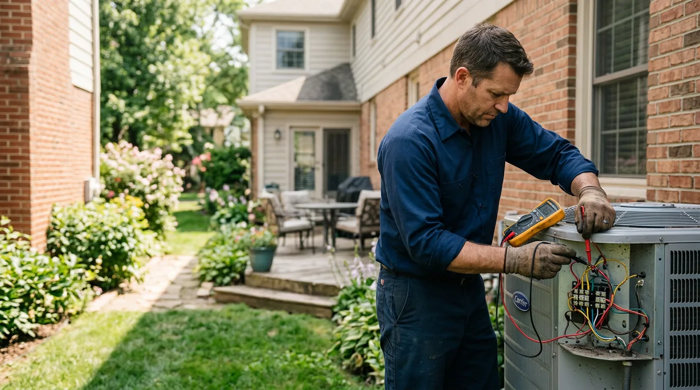 HVAC technician working near Quincy, MO